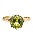  Žlutý peridot 14k žluté zlato Vintage style vrc366y